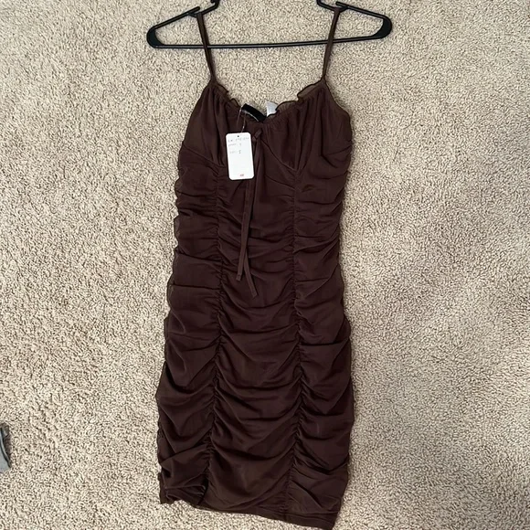 H&M | Dresses | Hm Brown Dress | Poshmark